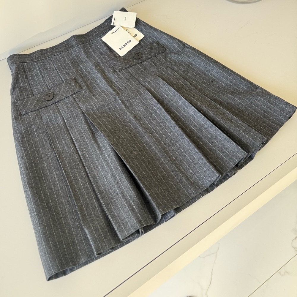 Striped wool Mini Skirt